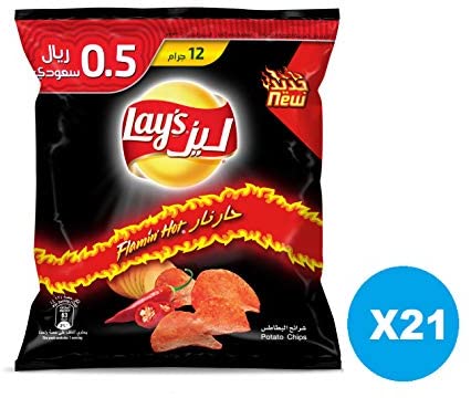 Lays Chips Flaming Hot 12G (21 In Bag)