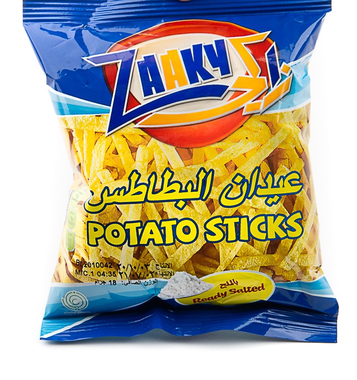 Zaaky Potato Sticks Salted  18Grm