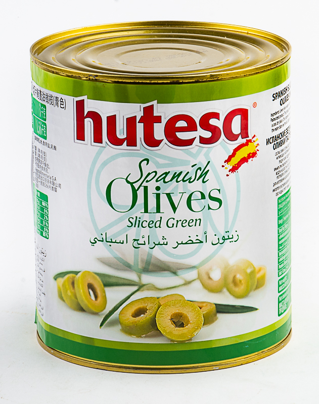 Hutesa Green Sliced Olive 1.560 Kg