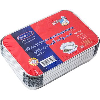 Cosmoplast Alu Cont 8389 (890Cc) W/Lid