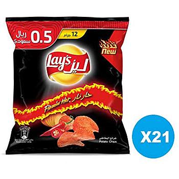 Lays Chips Flaming Hot 12G (21 In Bag)