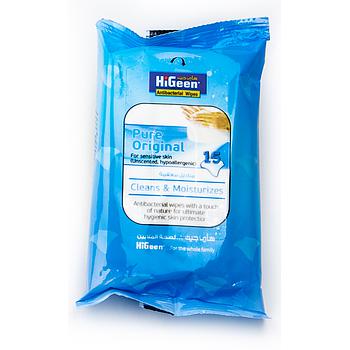 Higeen Pure Original Wet Wipes 15Pcs