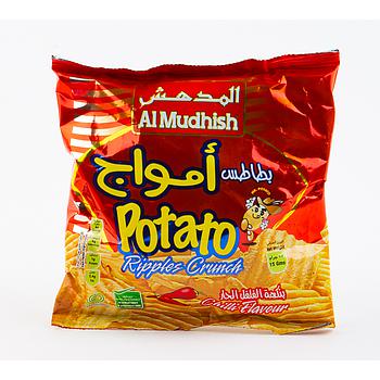 Almudhish Ripple Potato Chilli Flavo 15G